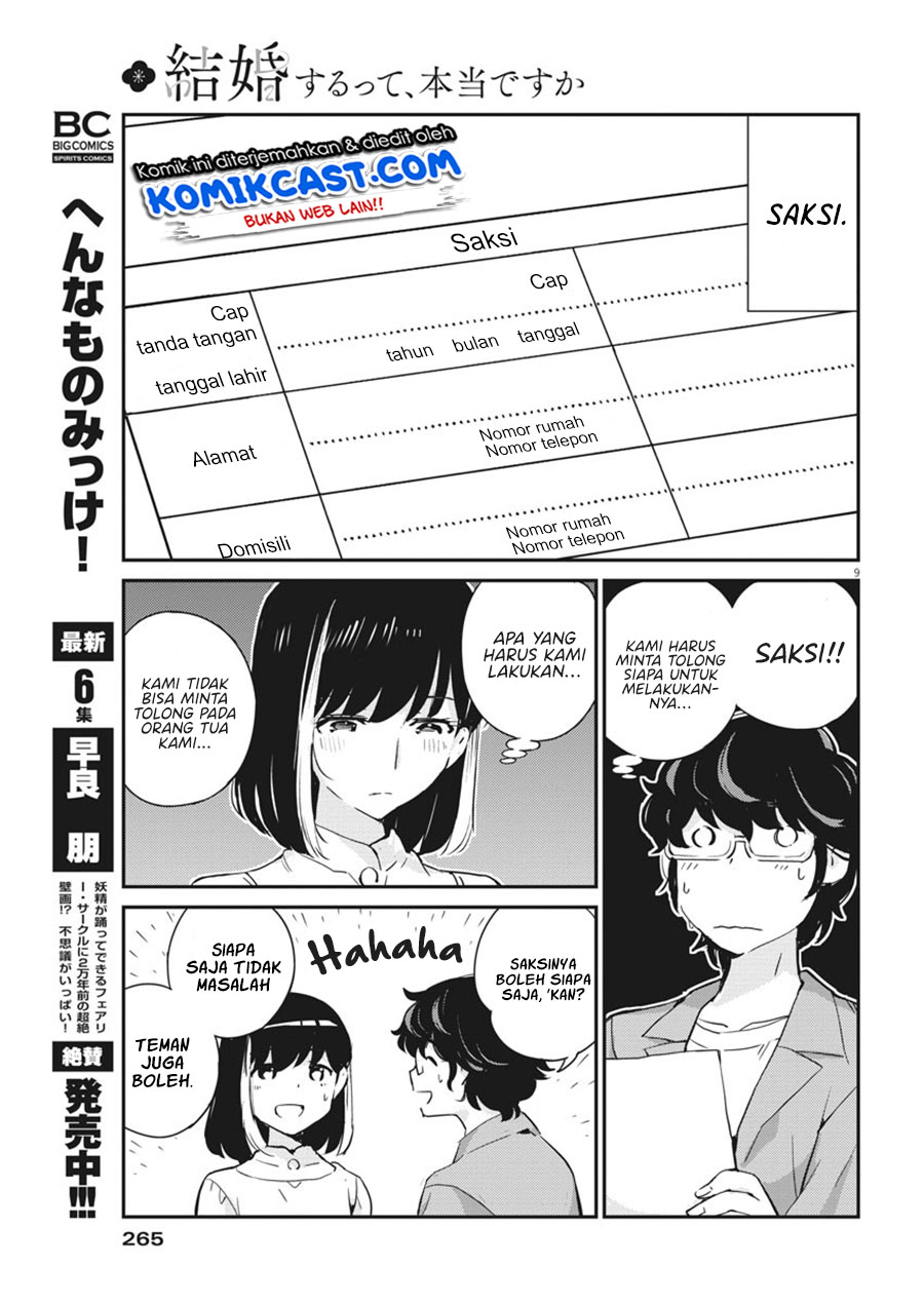 Kekkon Surutte, Hontou Desu ka? Chapter 53 Gambar 10